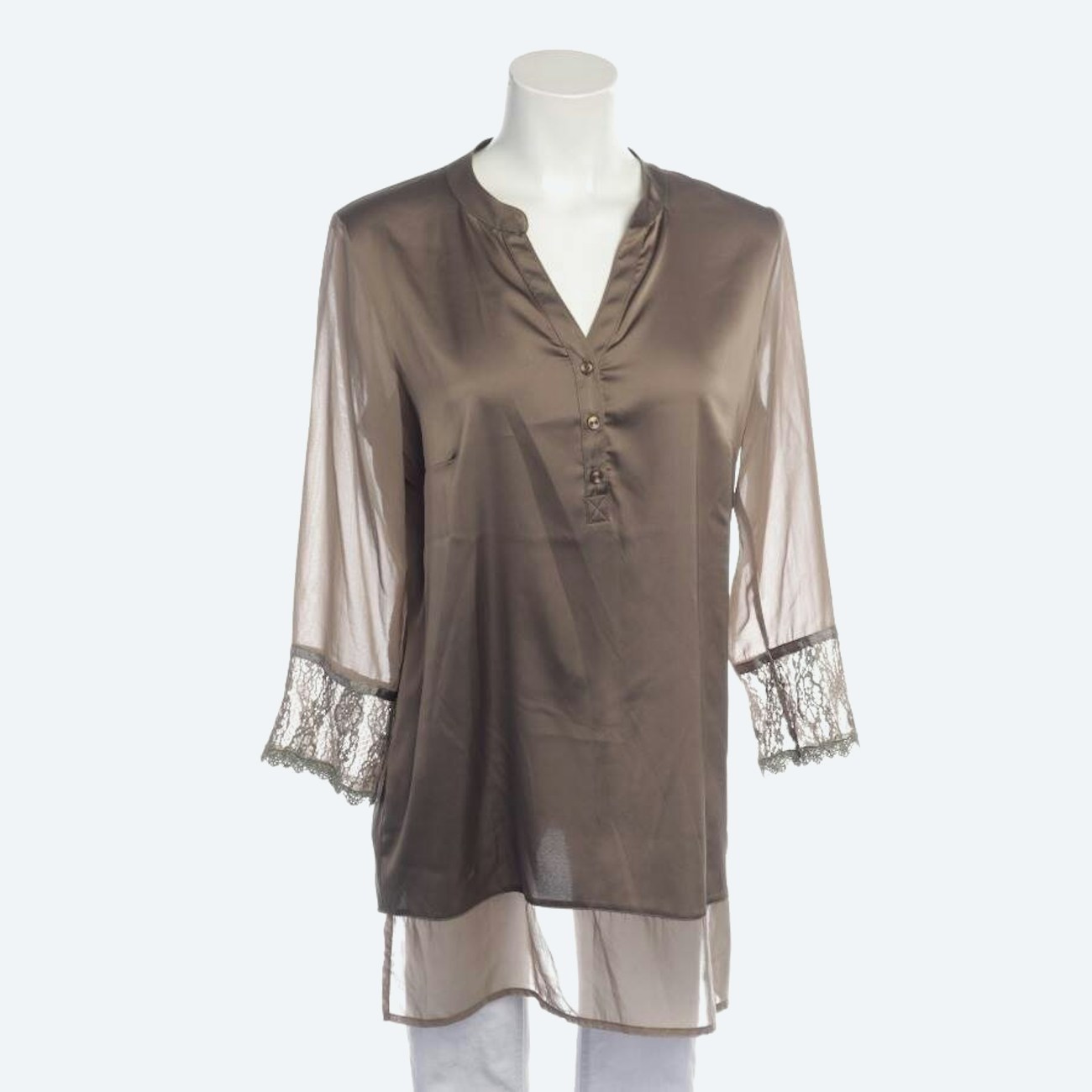 Image 1 of Shirt Blouse 38 Brown in color Brown | Vite EnVogue