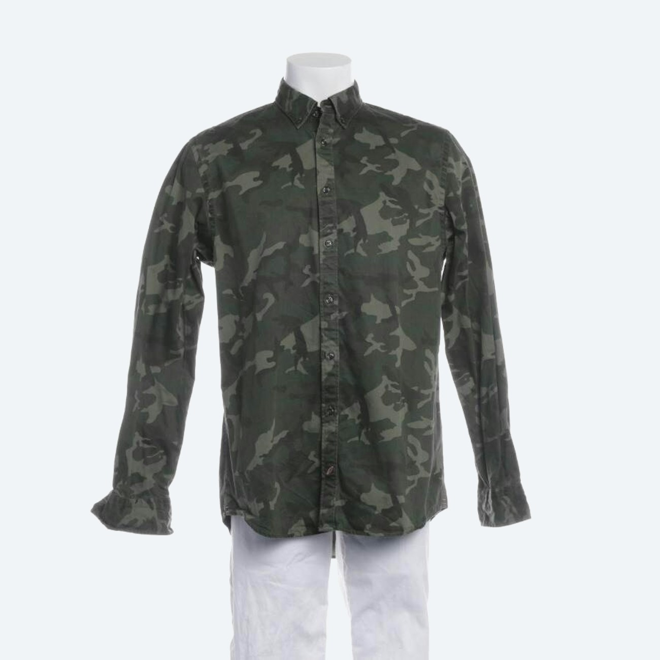 Image 1 of Casual Shirt L Green in color Green | Vite EnVogue