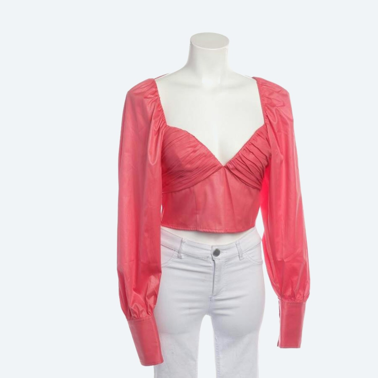 Image 1 of Shirt Blouse 32 Light Red in color Red | Vite EnVogue