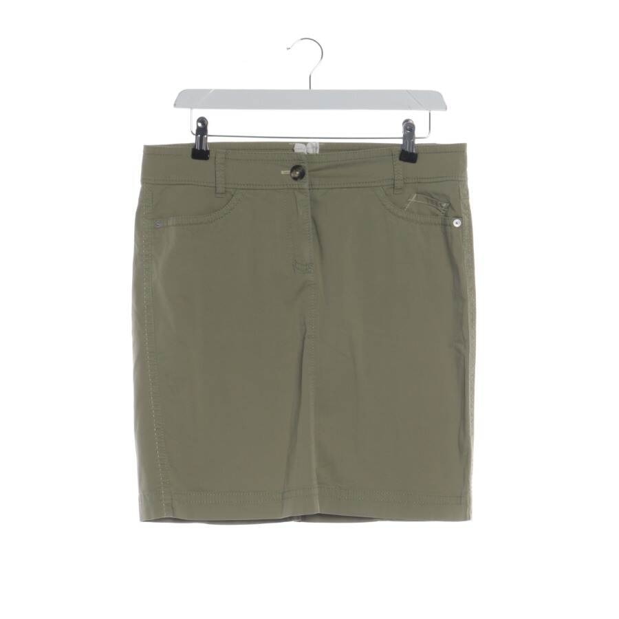 Image 1 of Skirt 40 Olive Green in color Green | Vite EnVogue