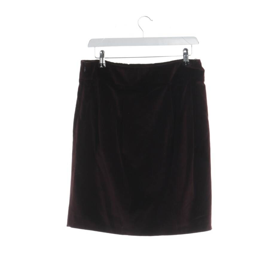 Image 2 of Velvet Skirt 42 Dark Brown in color Brown | Vite EnVogue
