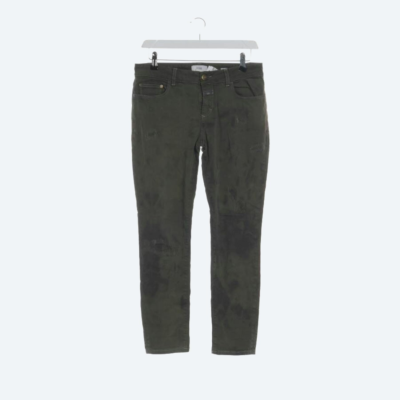 Image 1 of Jeans Slim Fit S Dark Green in color Green | Vite EnVogue