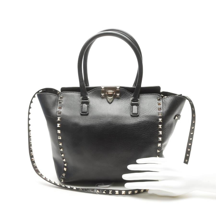 Image 4 of Rockstud Handbag Black in color Black | Vite EnVogue