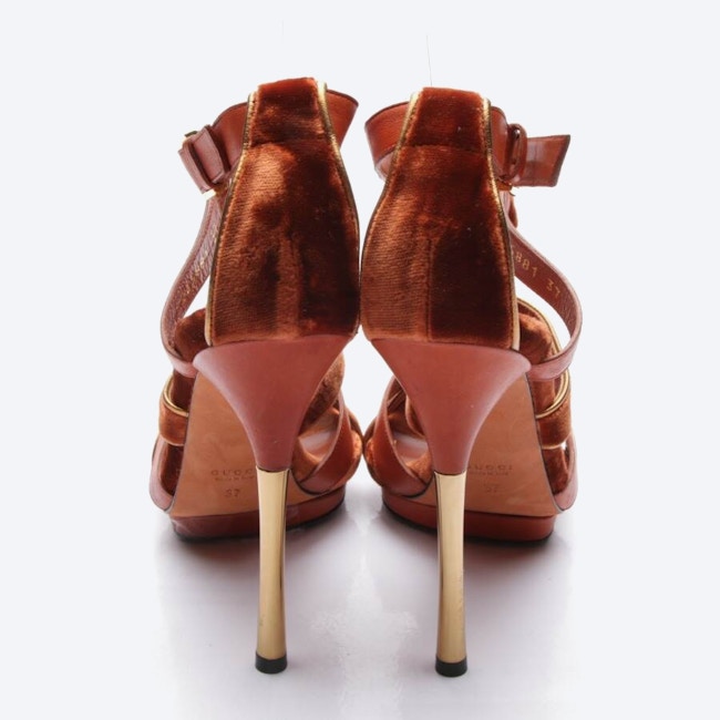 Image 3 of Heeled Sandals EUR 37 Copper in color Metallic | Vite EnVogue