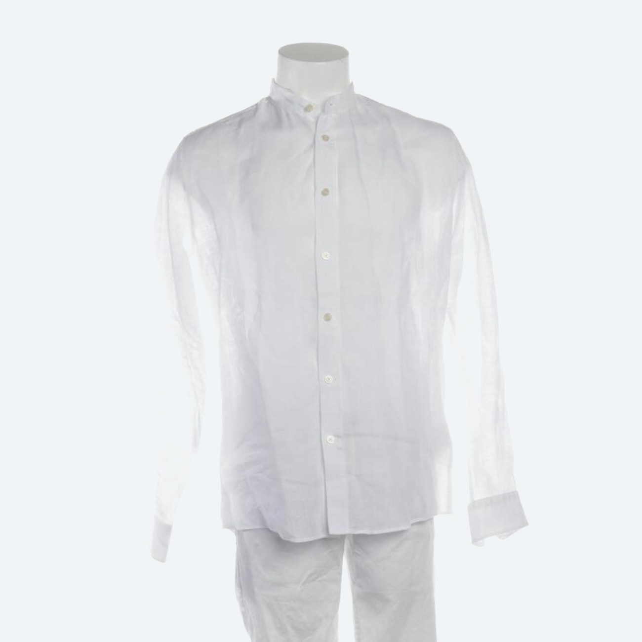 Image 1 of Linen Shirt S White in color White | Vite EnVogue