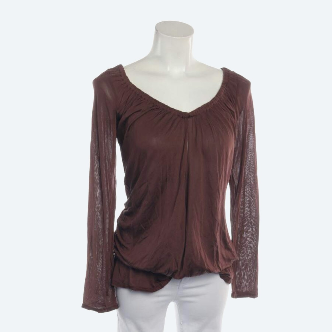 Image 1 of Silk Blouse 36 Brown in color Brown | Vite EnVogue