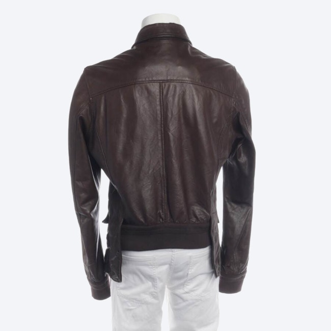 Image 2 of Leather Jacket 46 Dark Brown in color Brown | Vite EnVogue