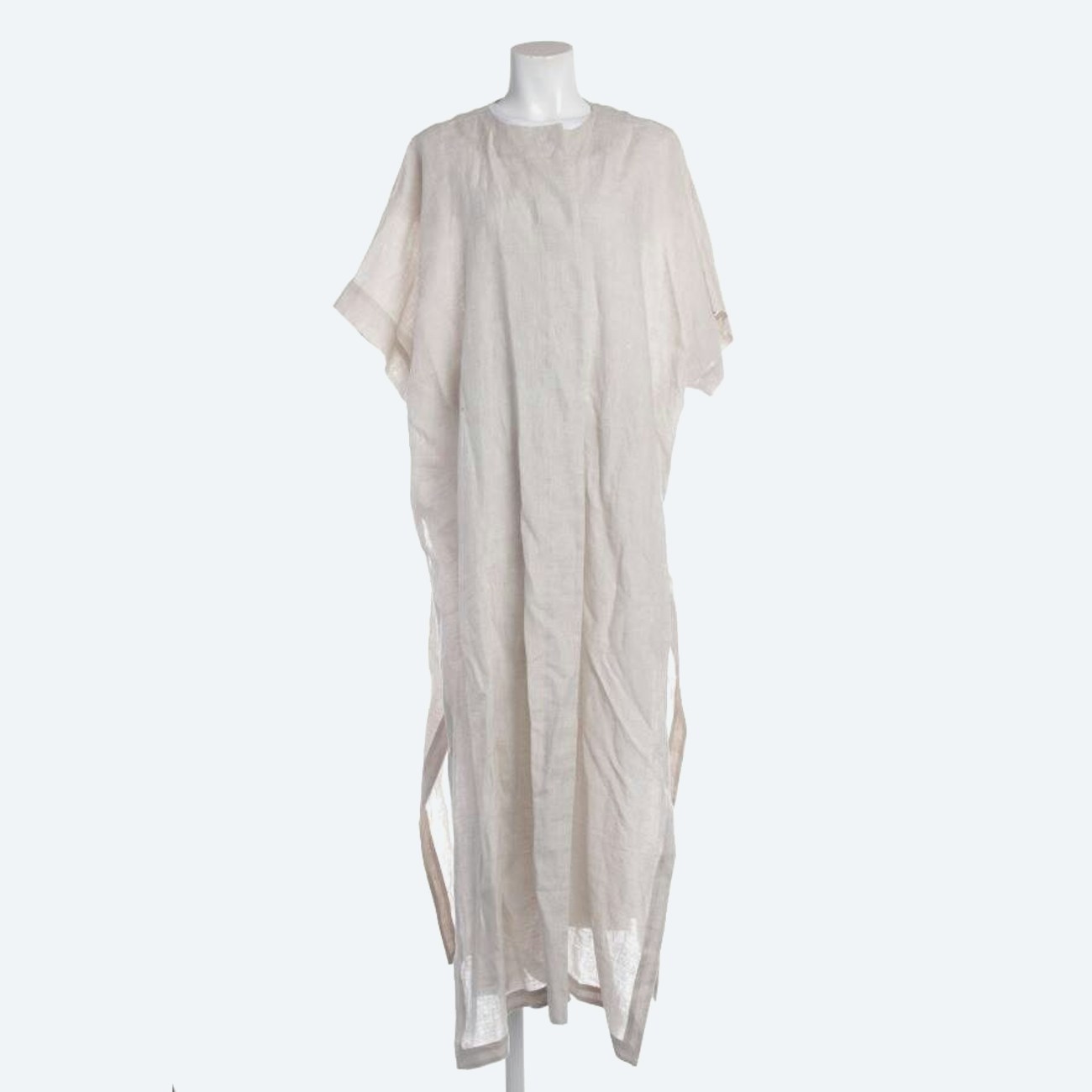 Image 1 of Linen Coat One Size Beige in color White | Vite EnVogue