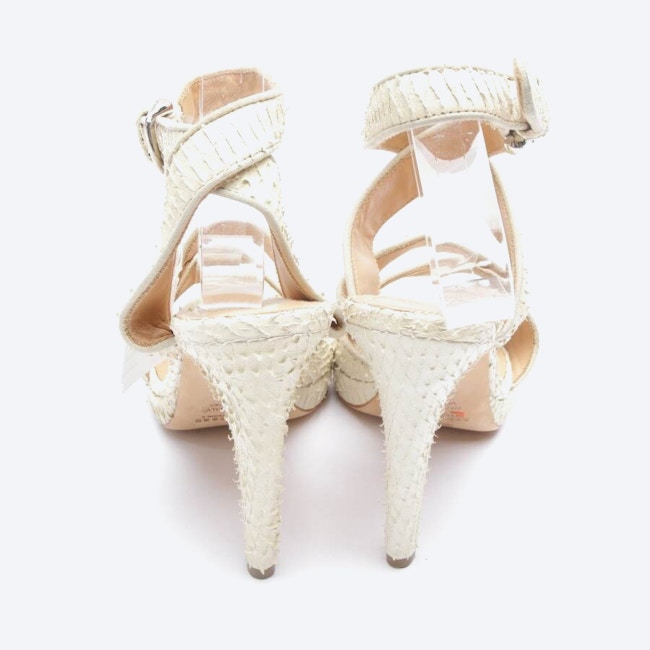 Image 3 of Heeled Sandals EUR 37 Beige in color White | Vite EnVogue