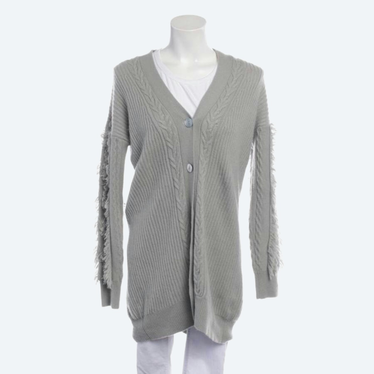 Image 1 of Cashmere Cardigan XS Gray in color Gray | Vite EnVogue