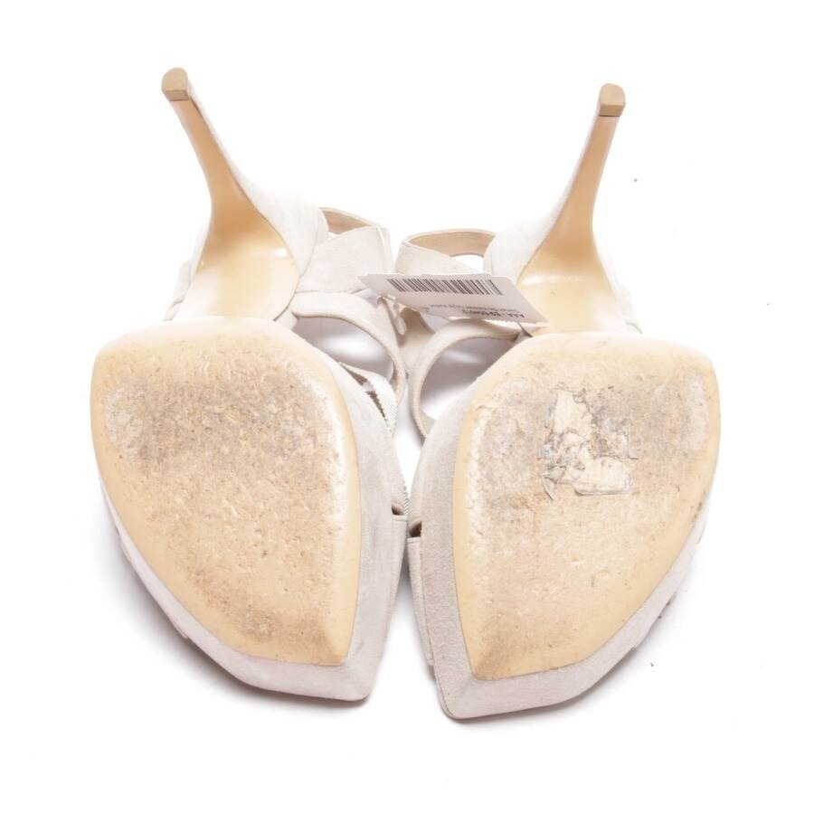 Image 4 of Heeled Sandals EUR 38.5 Beige in color White | Vite EnVogue