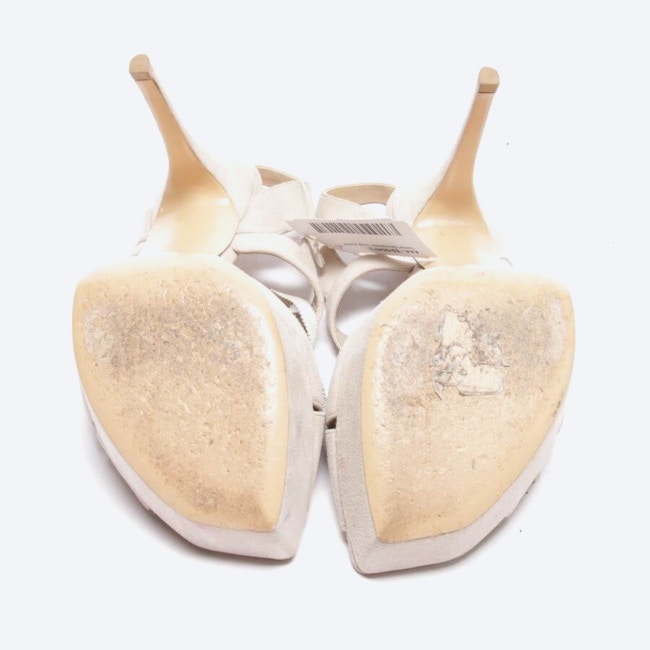 Image 4 of Heeled Sandals EUR 38.5 Beige in color White | Vite EnVogue