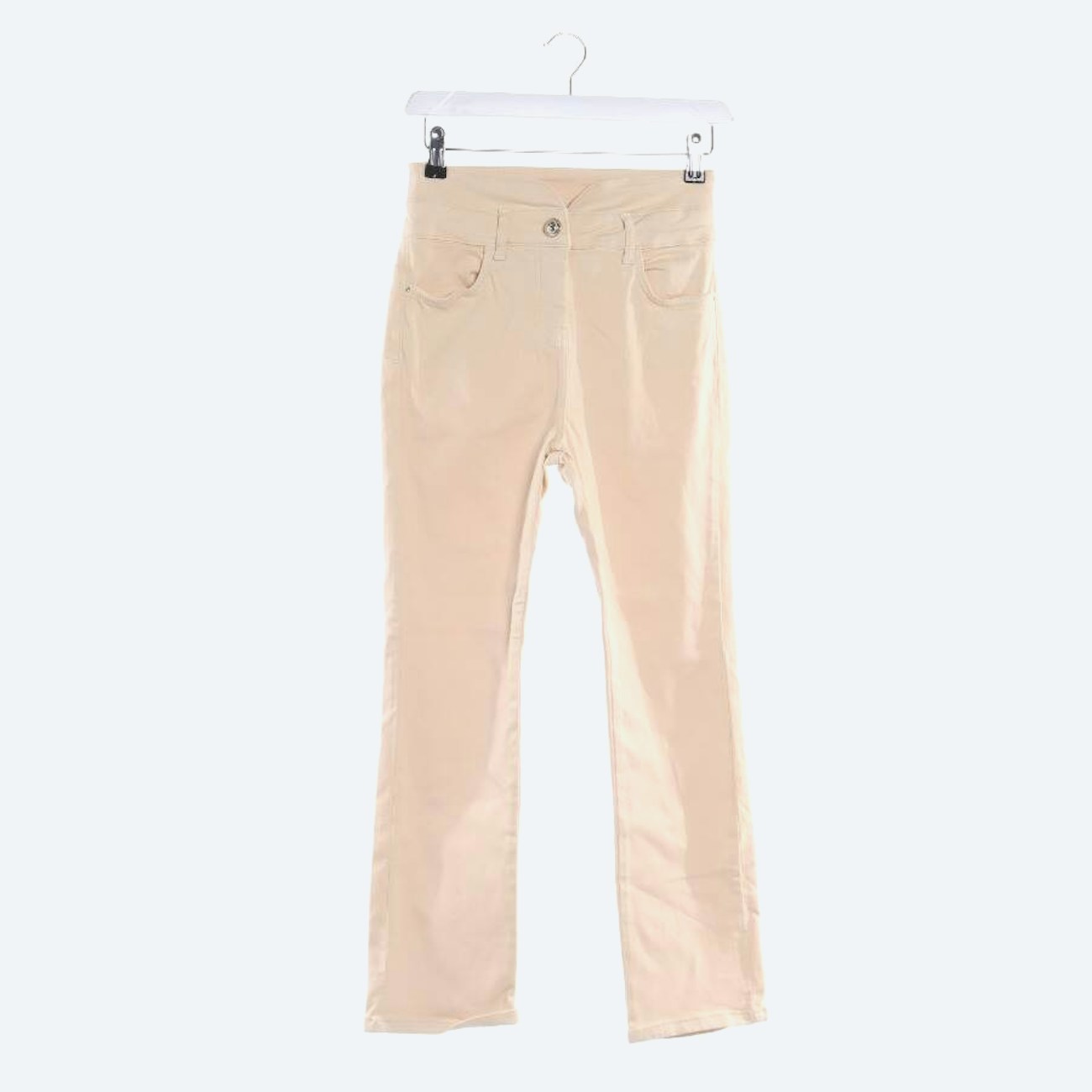 Image 1 of Jeans Straight Fit W26 Cream in color White | Vite EnVogue