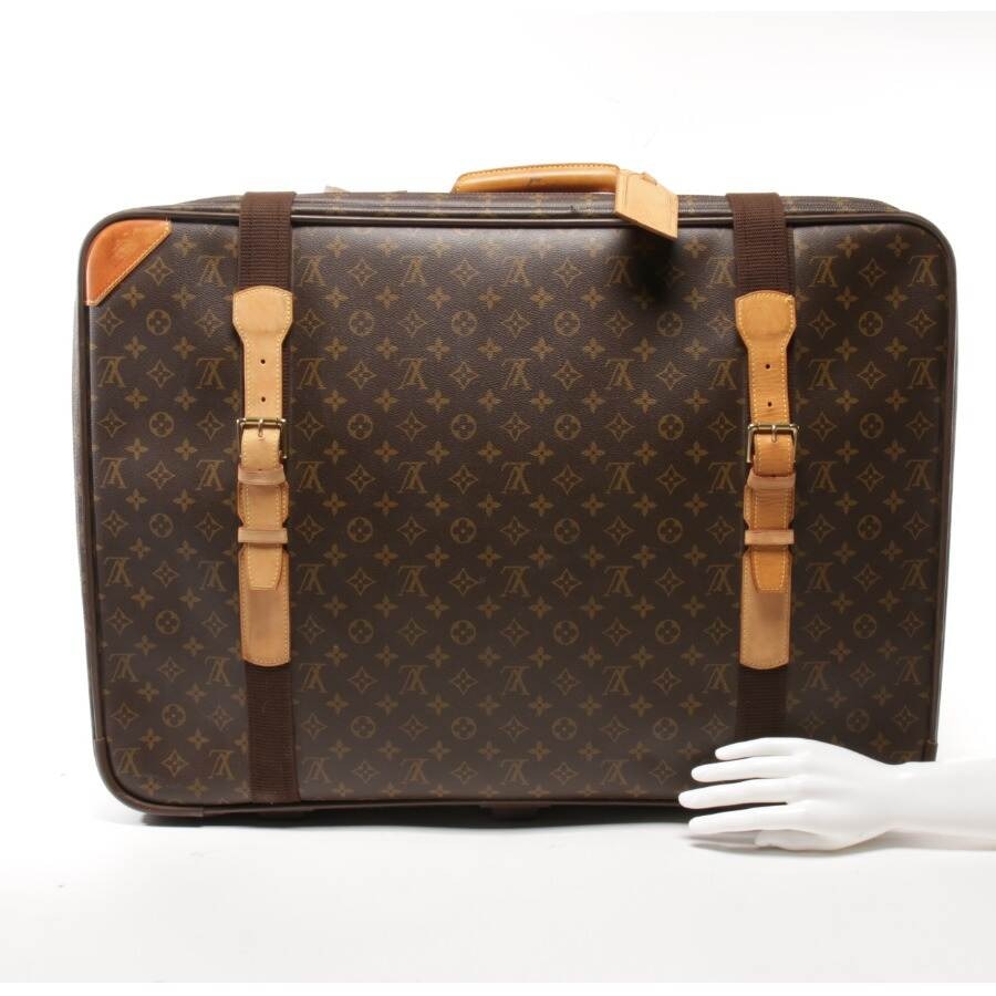 Image 4 of Suitcase Dark Brown in color Brown | Vite EnVogue