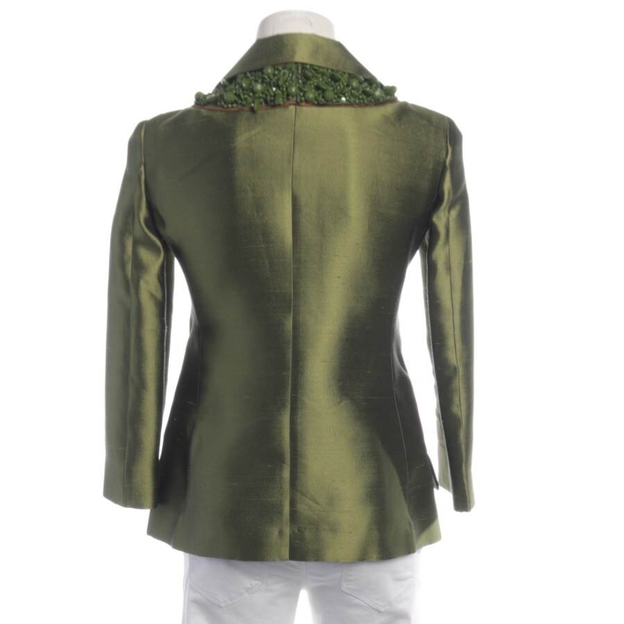 Image 2 of Silk Blazer 34 Green in color Green | Vite EnVogue