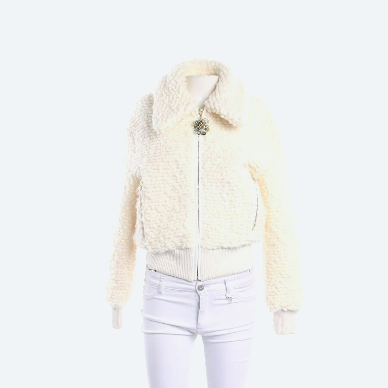 Image 1 of Wool Jacket 34 Beige in color White | Vite EnVogue