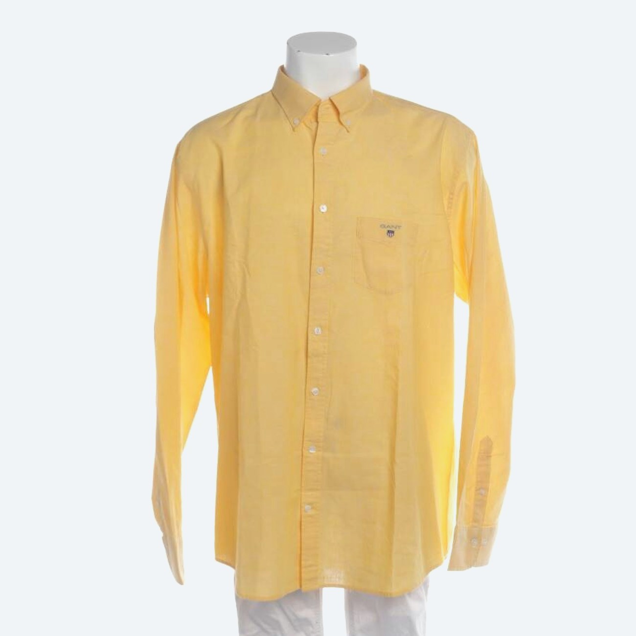 Image 1 of Casual Shirt 2XL Yellow in color Yellow | Vite EnVogue