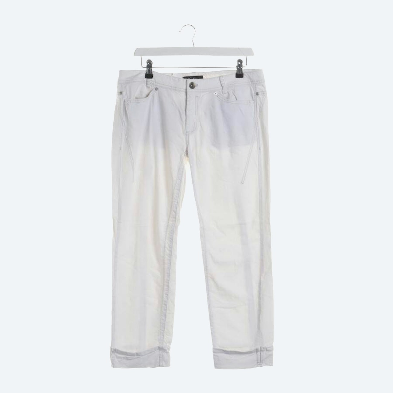 Image 1 of Jeans Straight Fit 42 White in color White | Vite EnVogue