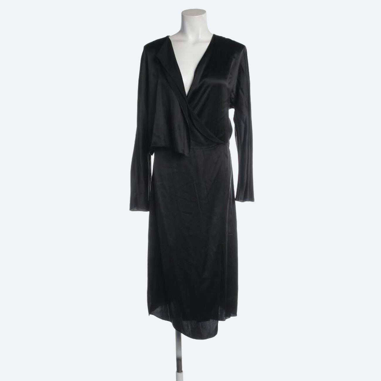 Image 1 of Silk Dress M Black in color Black | Vite EnVogue
