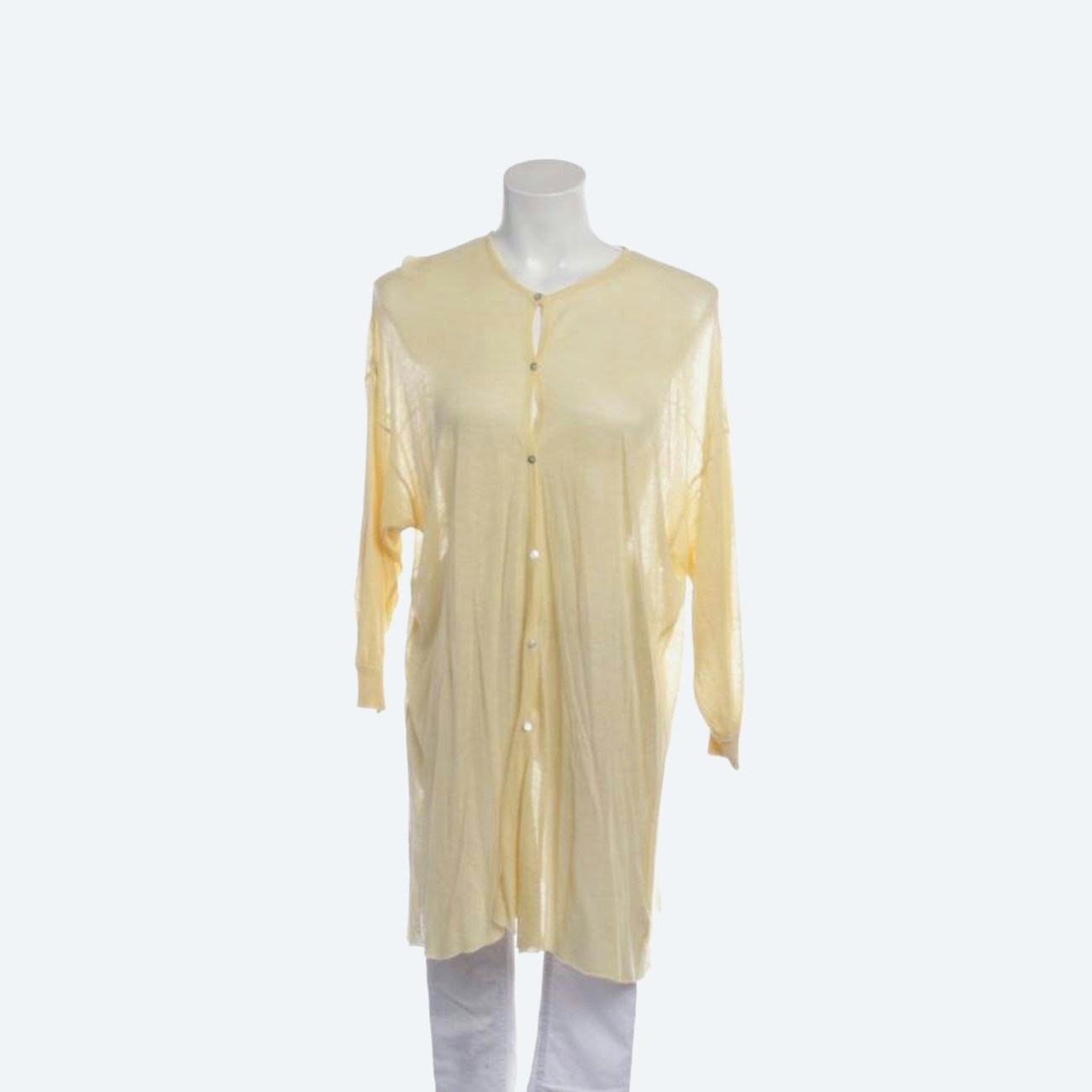 Image 1 of Cardigan One Size Yellow in color Yellow | Vite EnVogue