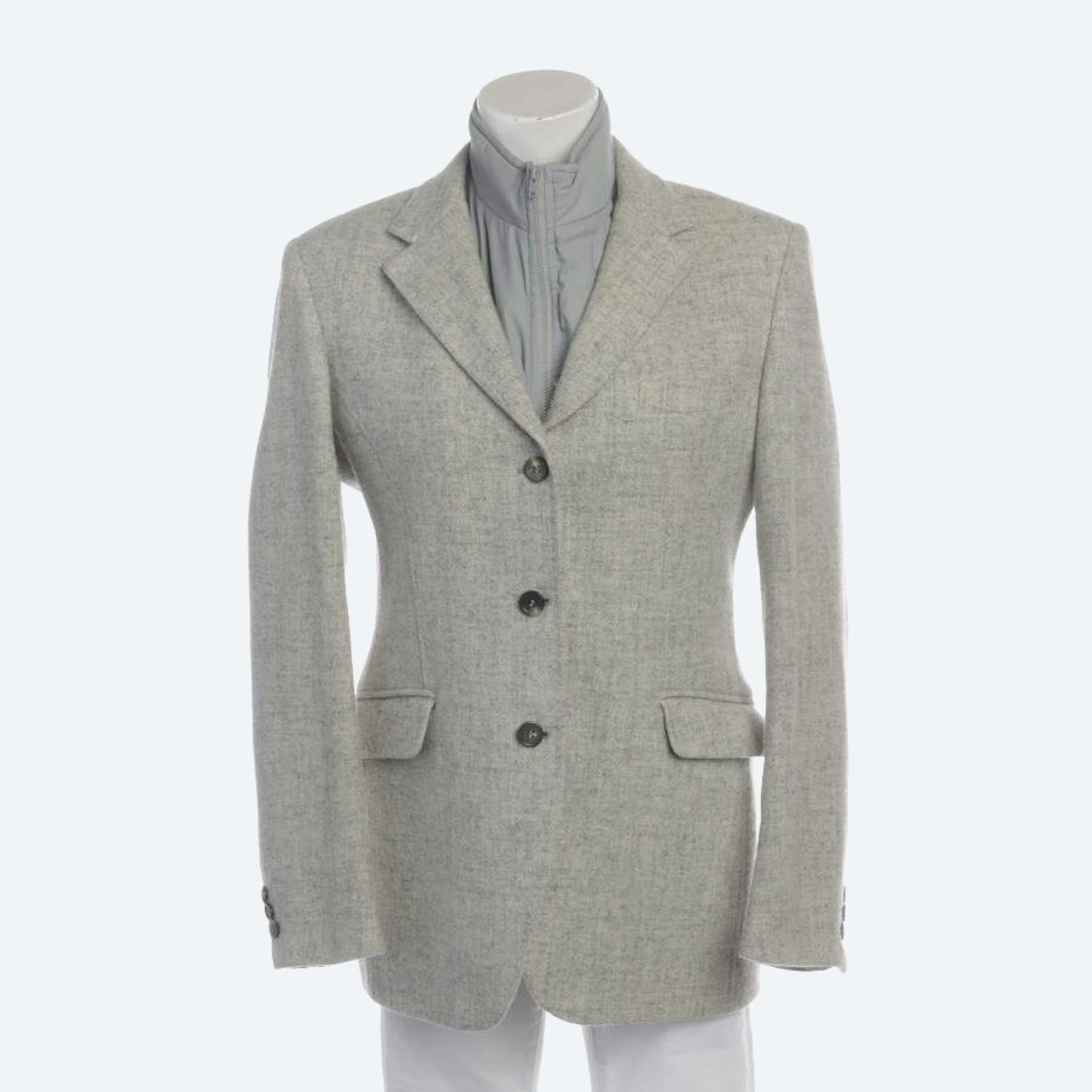 Image 1 of Wool Jacket 38 Cream in color White | Vite EnVogue