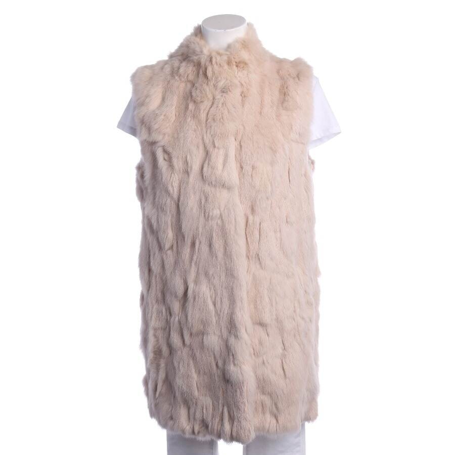 Image 1 of Fur Vest 38 Beige in color White | Vite EnVogue