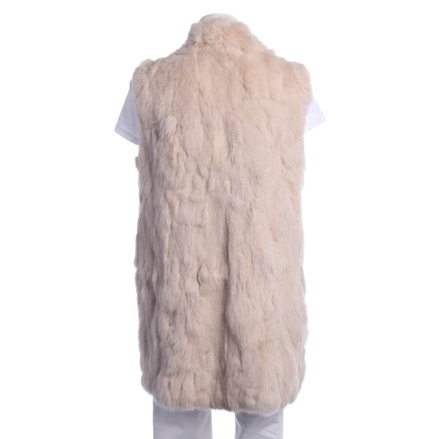 Image 2 of Fur Vest 38 Beige in color White | Vite EnVogue