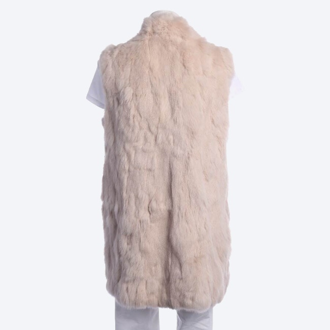 Image 2 of Fur Vest 38 Beige in color White | Vite EnVogue