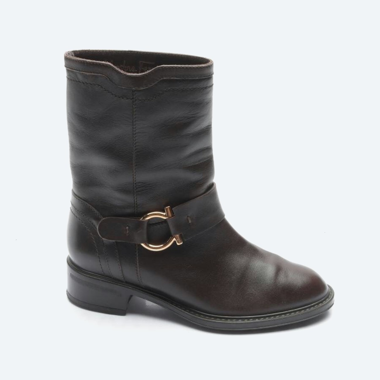 Image 1 of Ankle Boots EUR 34.5 Dark Brown in color Brown | Vite EnVogue