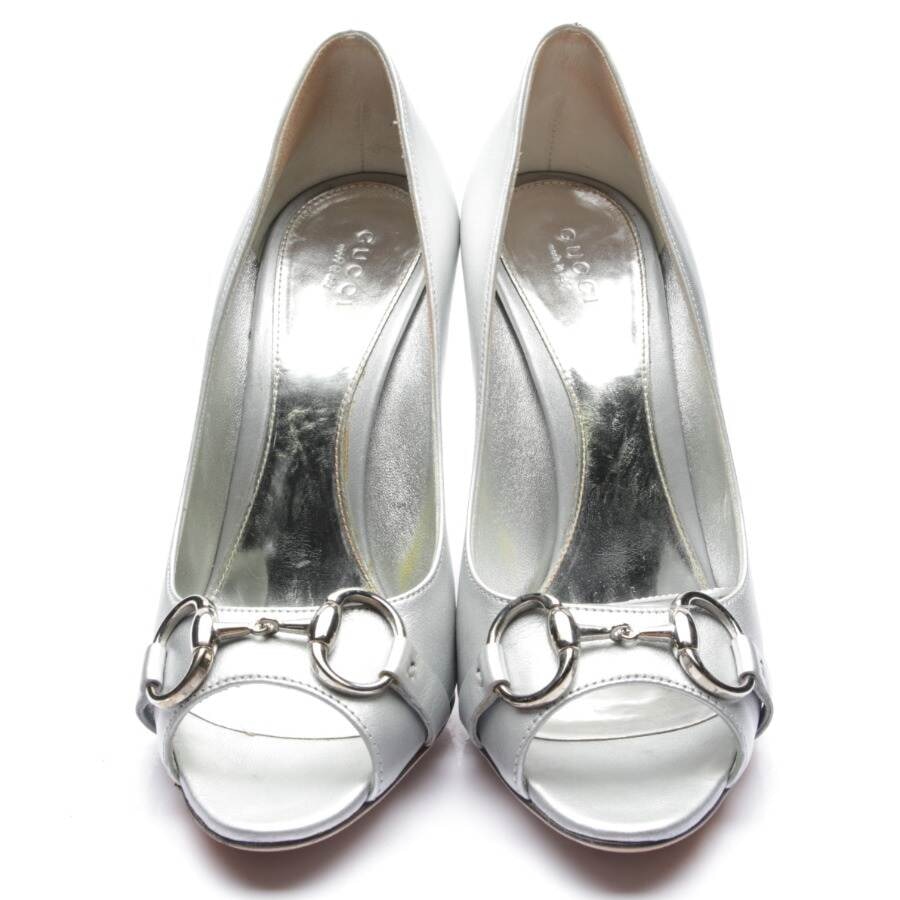 Image 2 of Peep Toes EUR38 Silver in color Metallic | Vite EnVogue