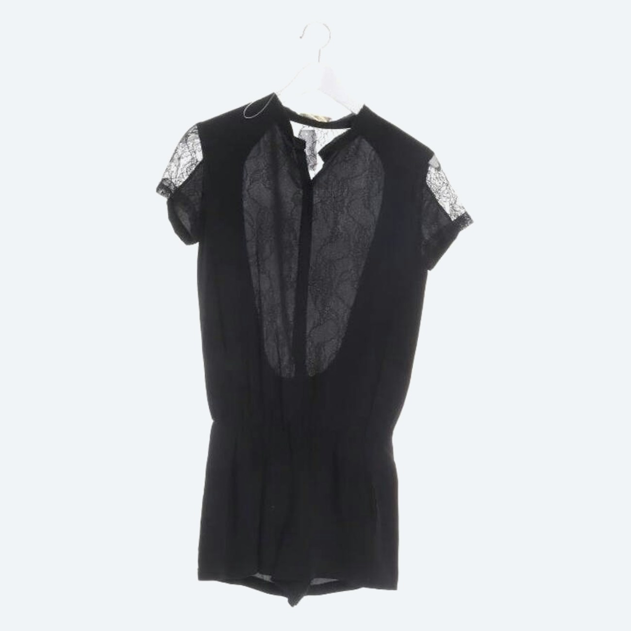 Image 1 of Silk Jumpsuit 32 Black in color Black | Vite EnVogue