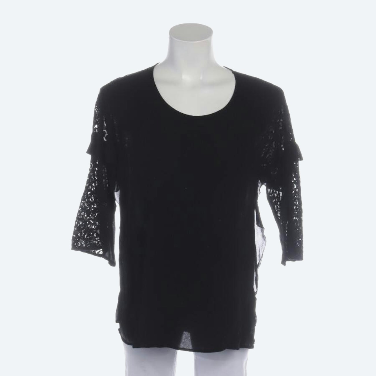 Image 1 of Shirt Blouse M Black in color Black | Vite EnVogue