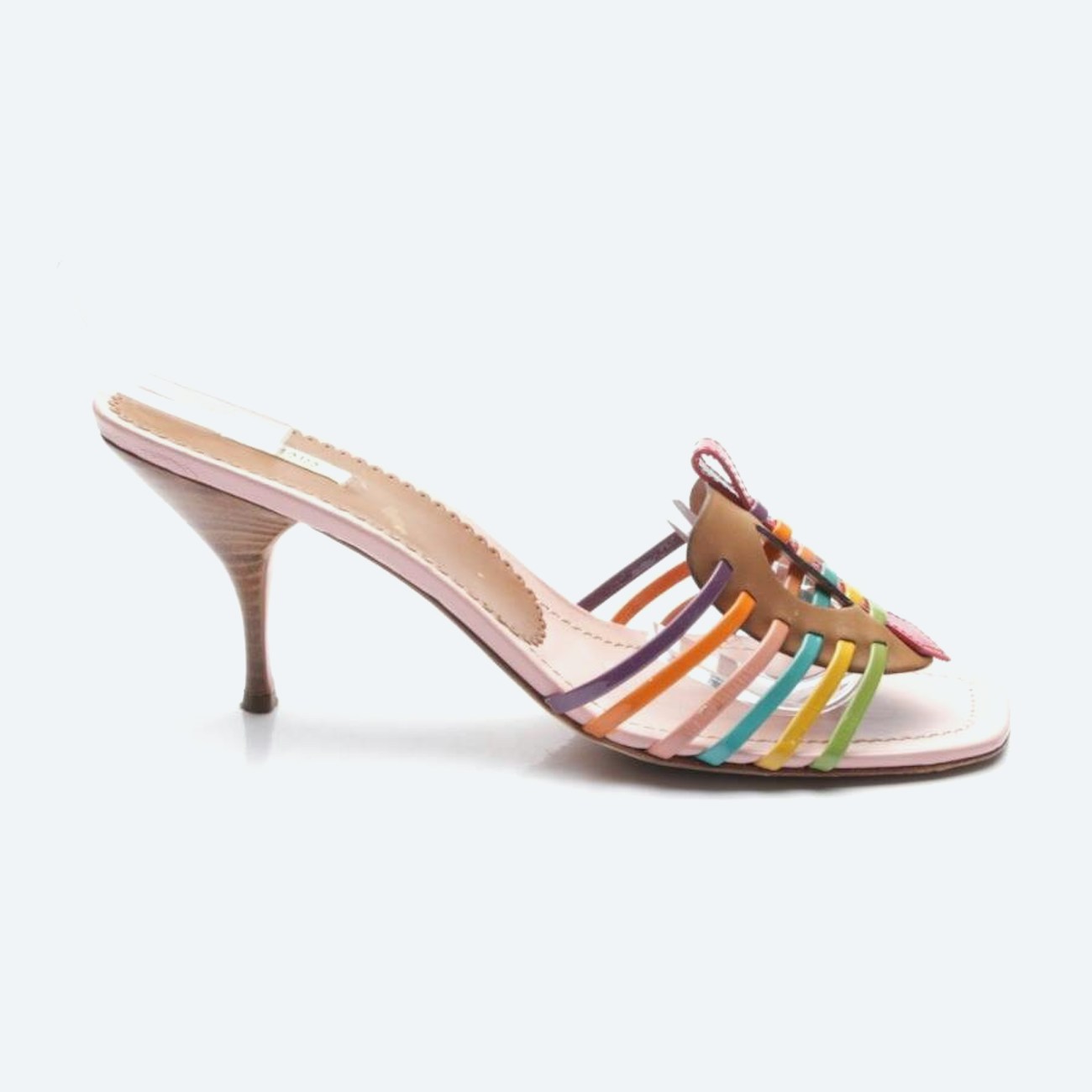 Image 1 of Heeled Sandals EUR 40 Multicolored in color Multicolored | Vite EnVogue