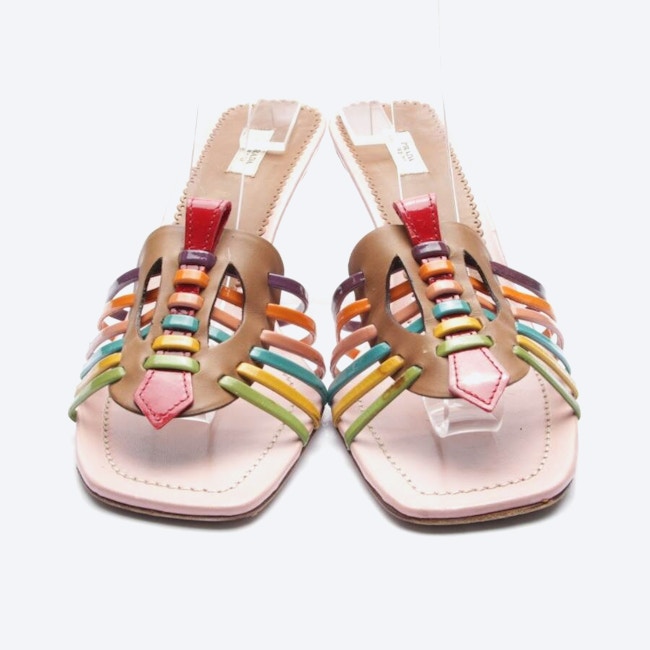 Image 2 of Heeled Sandals EUR 40 Multicolored in color Multicolored | Vite EnVogue