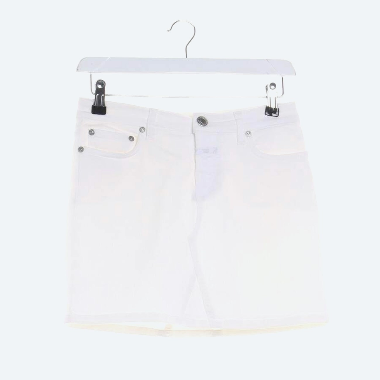 Image 1 of Mini Skirt W25 White in color White | Vite EnVogue