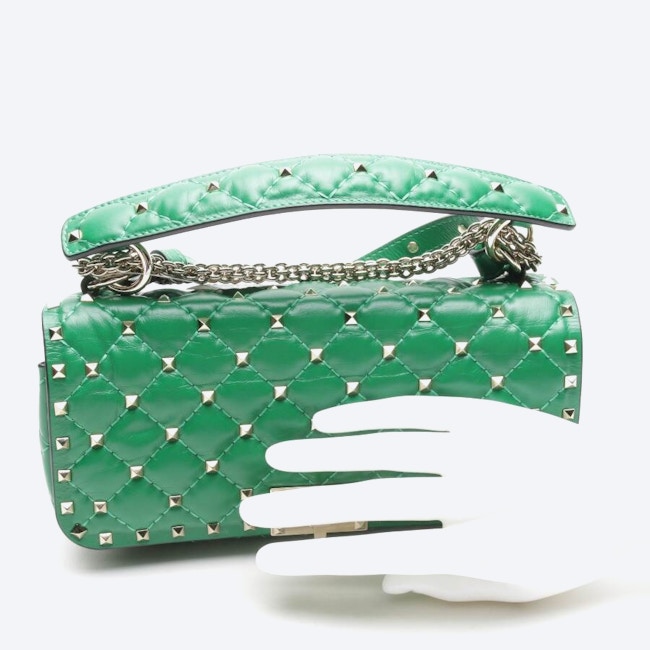 Image 4 of Rockstud Shoulder Bag Green in color Green | Vite EnVogue