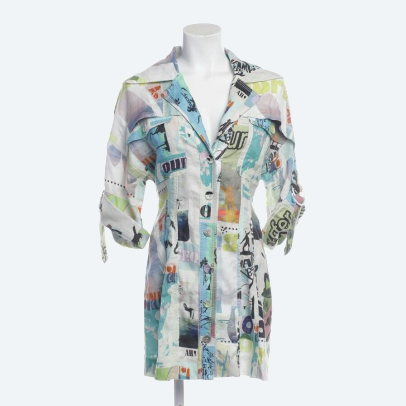 Image 1 of Linen Dress 38 Multicolored in color Multicolored | Vite EnVogue