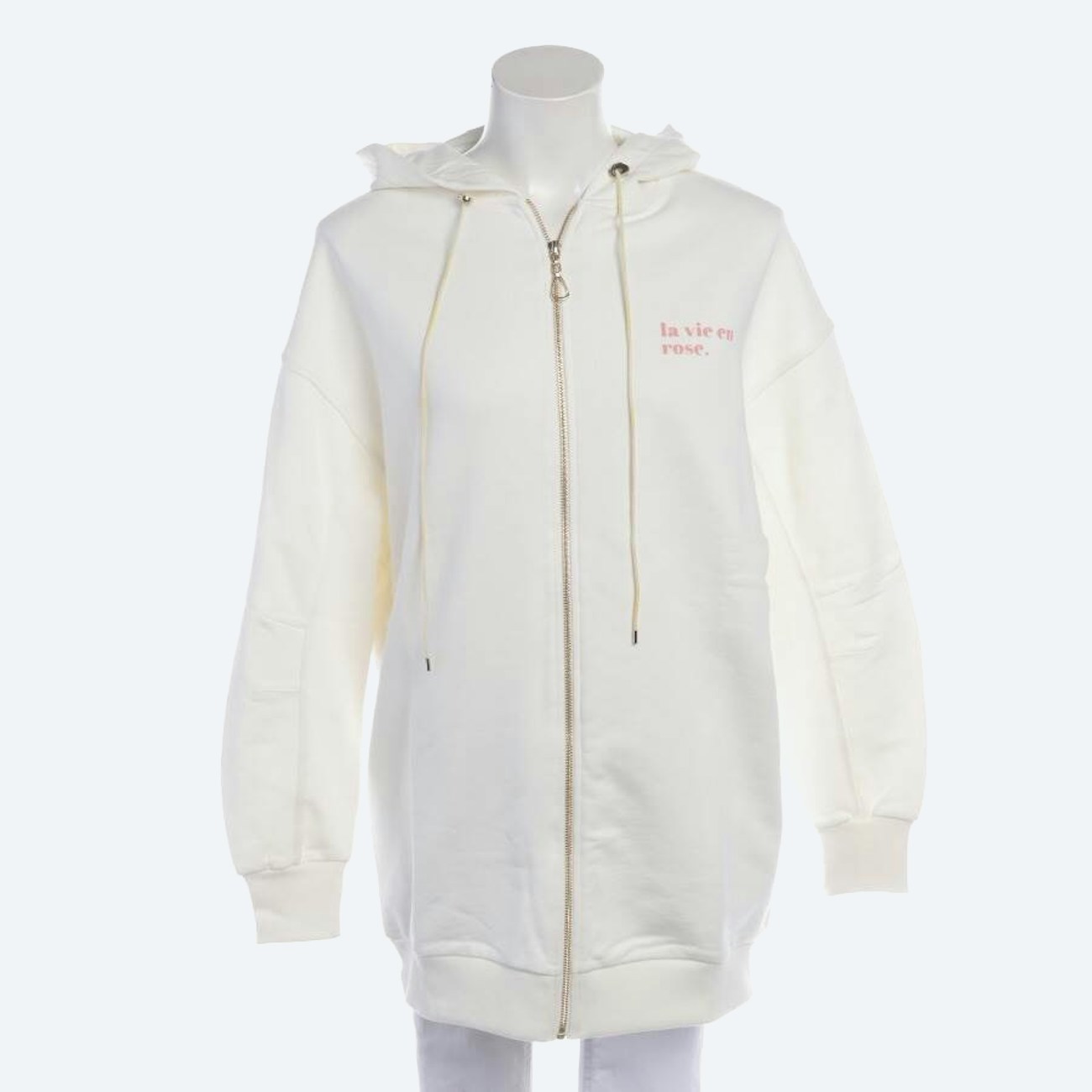 Image 1 of Sweat Jacket XS Cream in color White | Vite EnVogue