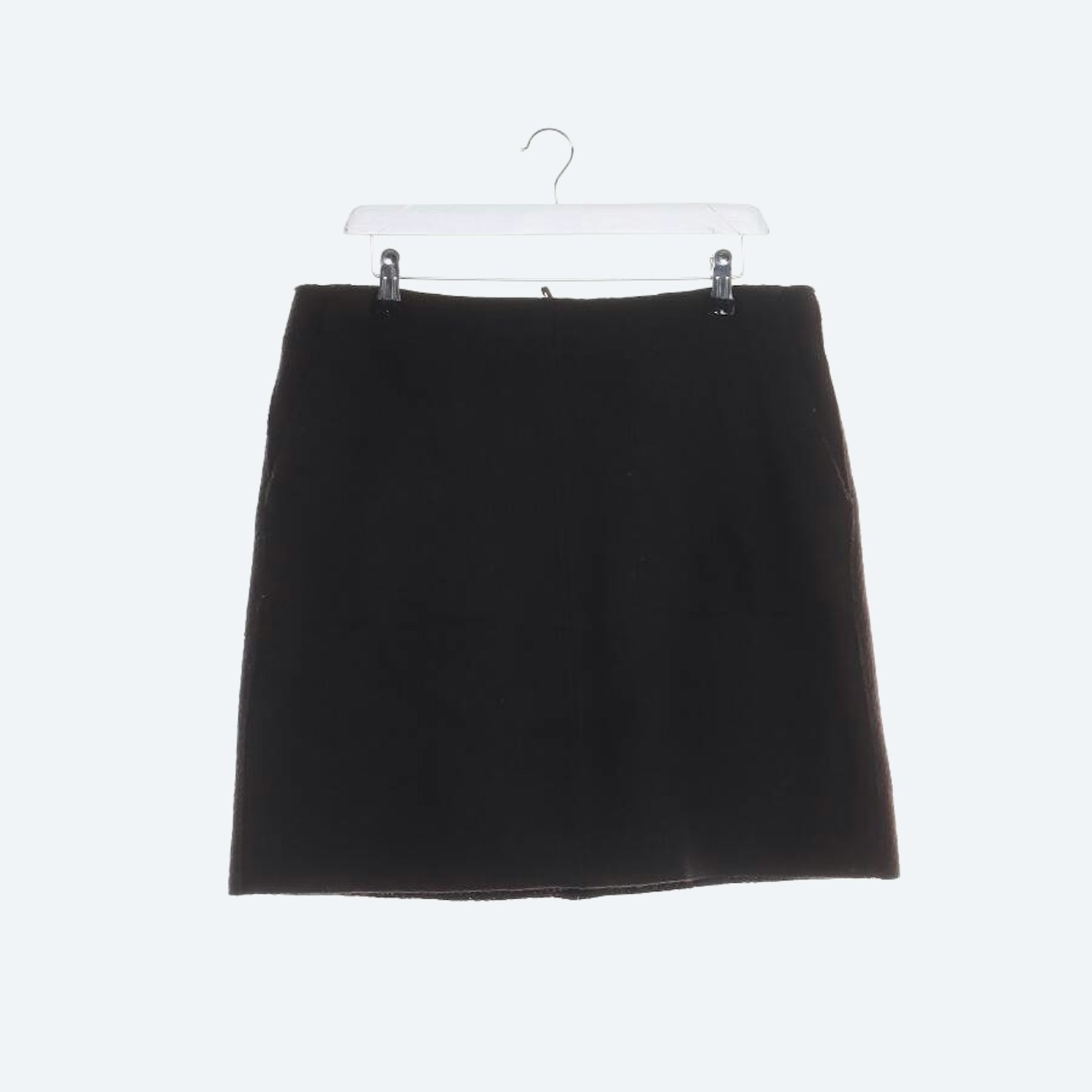 Image 1 of Wool Skirt 42 Dark Brown in color Brown | Vite EnVogue