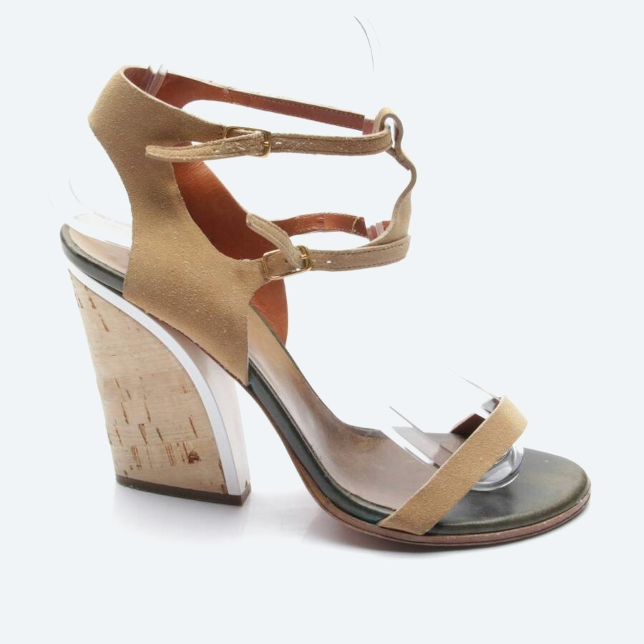 Image 1 of Heeled Sandals EUR 38.5 Camel in color Brown | Vite EnVogue