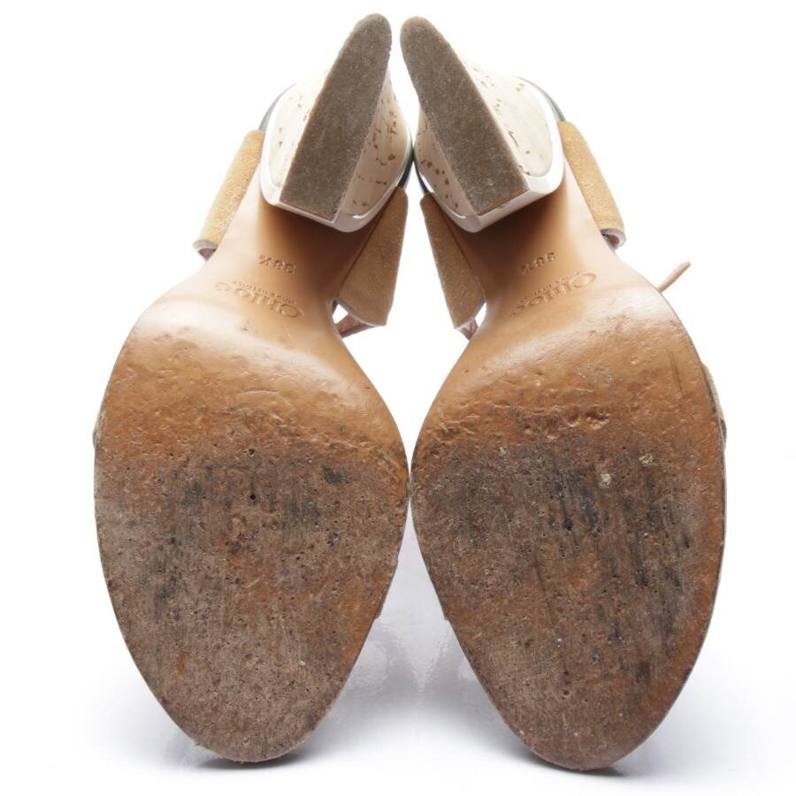 Image 4 of Heeled Sandals EUR 38.5 Camel in color Brown | Vite EnVogue