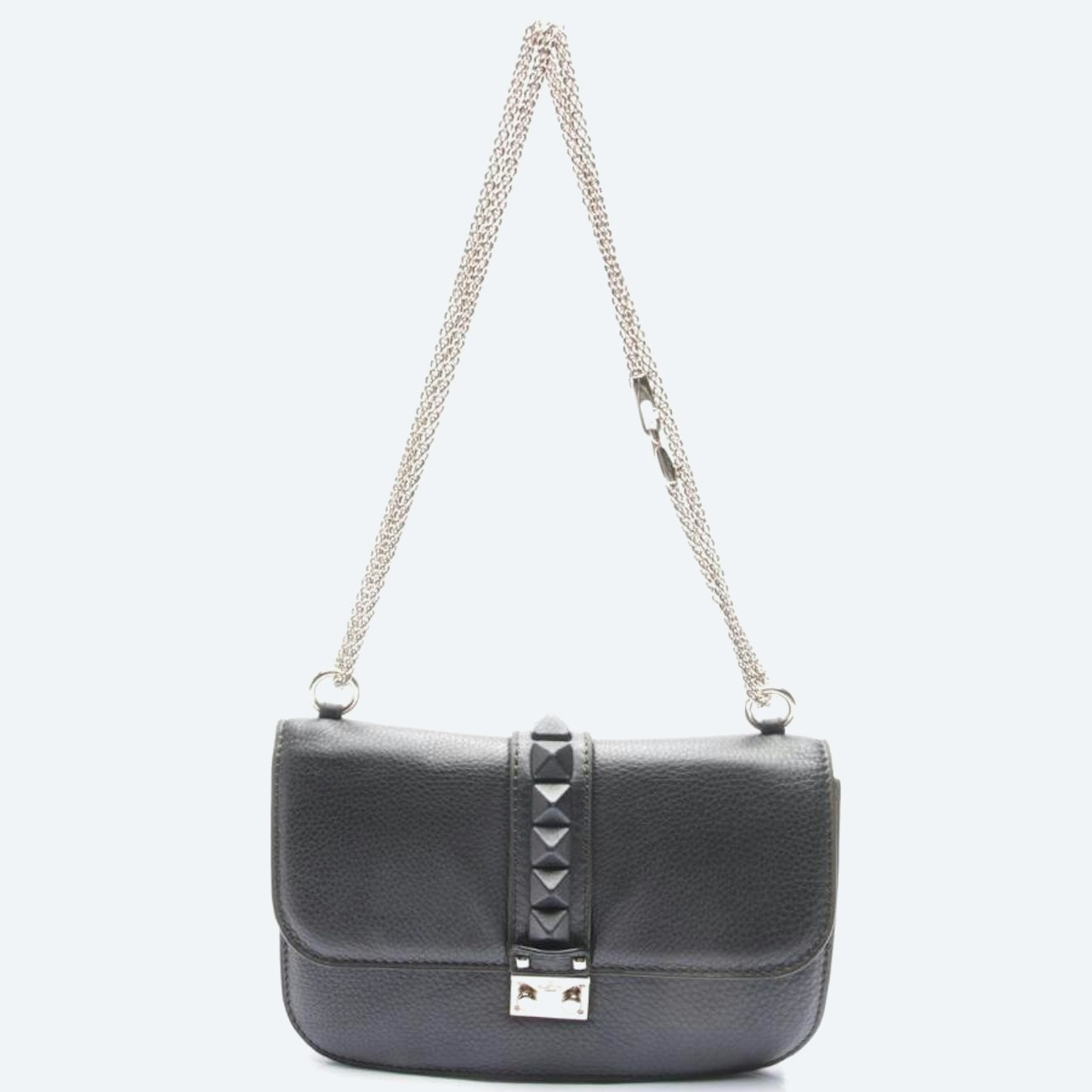 Image 1 of Valentino Glam Lock bag Shoulder Bag Black in color Black | Vite EnVogue