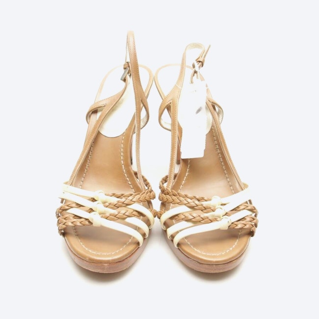 Image 2 of Heeled Sandals EUR 37.5 Cream in color White | Vite EnVogue