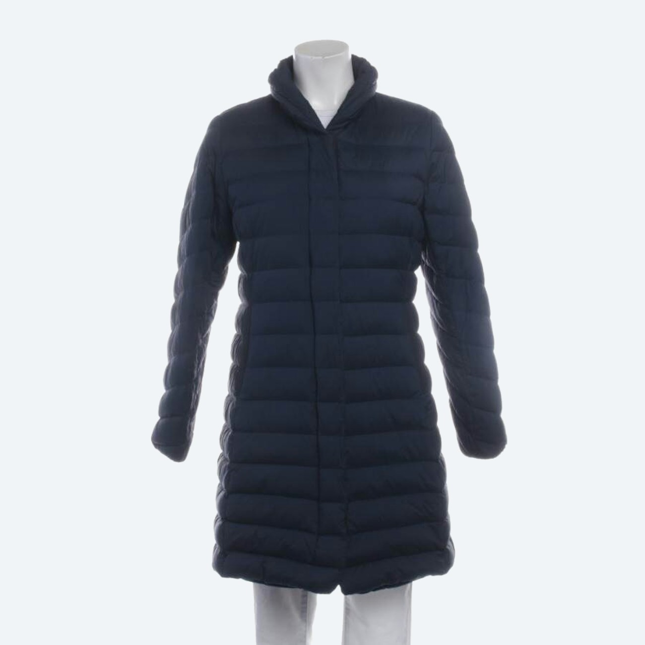 Image 1 of Quilted Coat M Navy in color Blue | Vite EnVogue