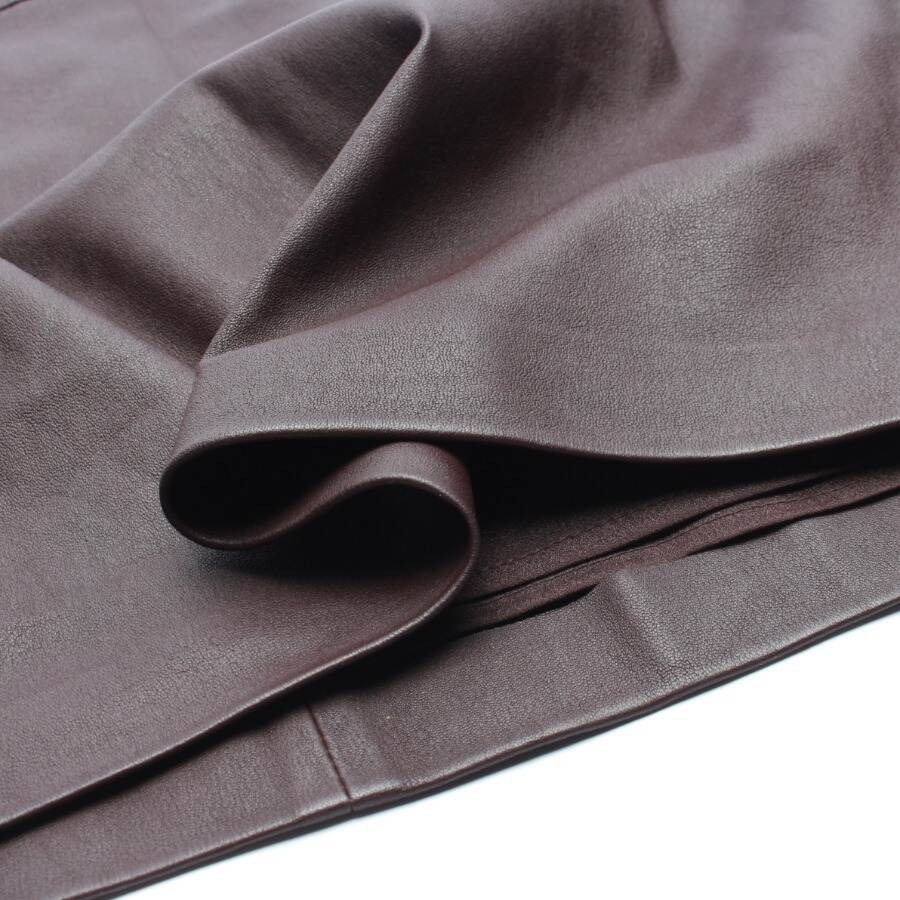 Image 3 of Leather Skirt 38 Brown in color Brown | Vite EnVogue