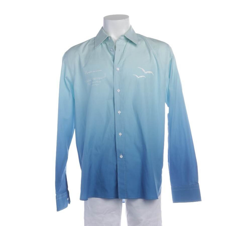 Image 1 of Casual Shirt L Turquoise in color Blue | Vite EnVogue