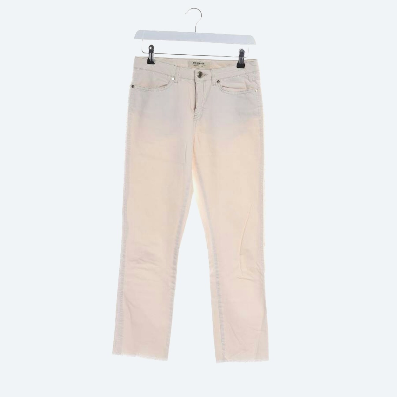 Image 1 of Jeans Straight Fit W26 Beige in color White | Vite EnVogue