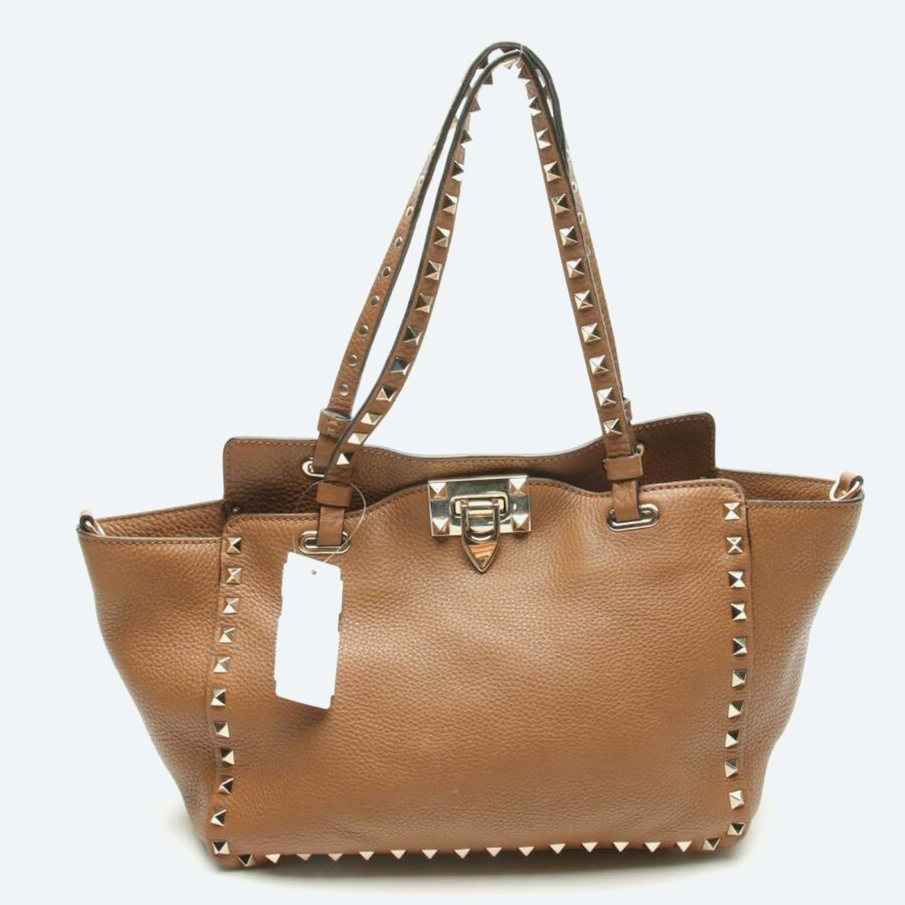 Image 1 of Rockstud Handbag Brown in color Brown | Vite EnVogue