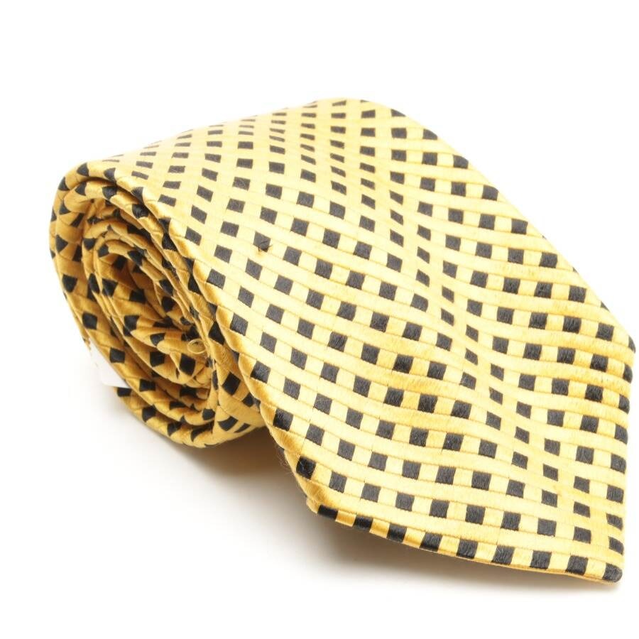 Image 1 of Silk Tie Yellow in color Yellow | Vite EnVogue