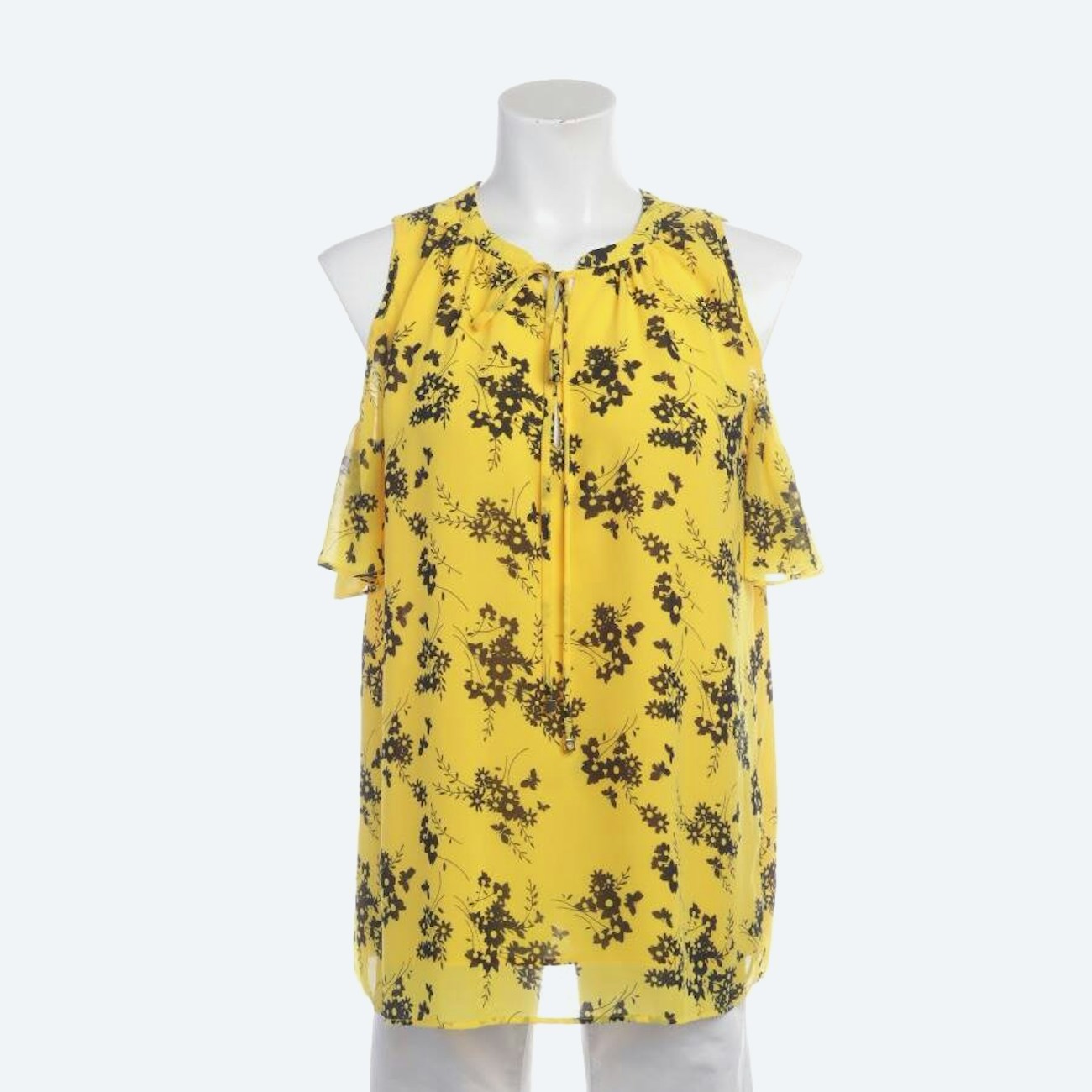 Image 1 of Shirt Blouse M Yellow in color Yellow | Vite EnVogue